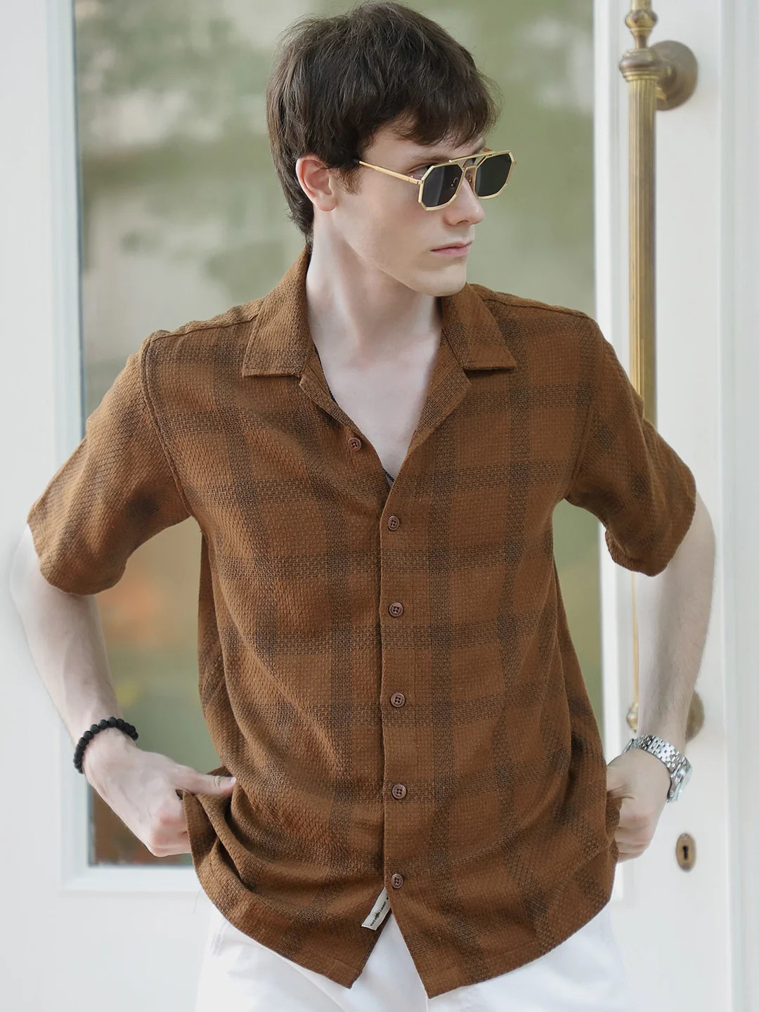 Sunbound Brown Check Shirt