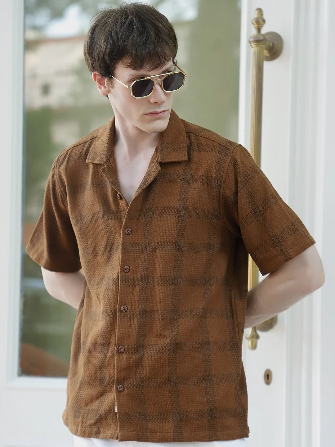 Sunbound Brown Check Shirt