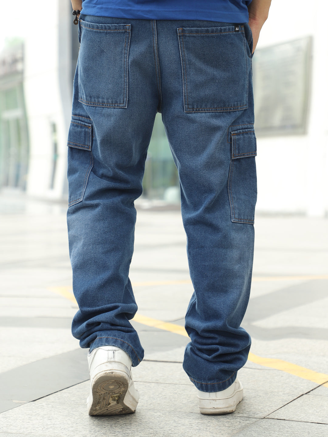 Twilight Fade Dark Blue Denim Cargo