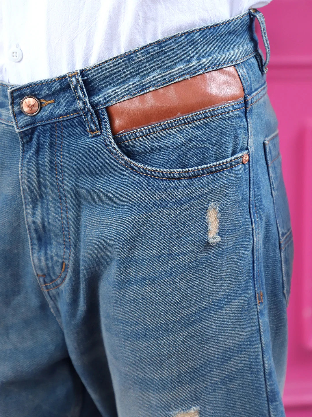 Darkforce Tint Blue Baggy Fit Jeans