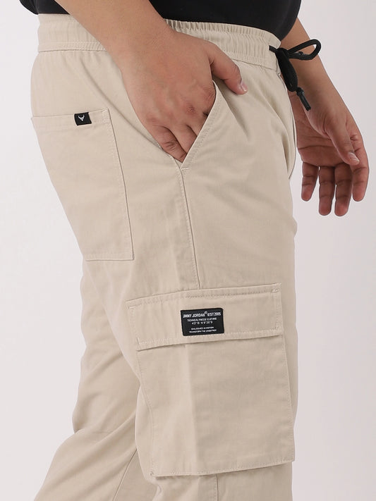 Grindel Beige Plus Size Cargo