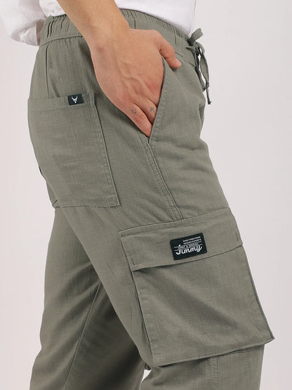 Desert Light Steel Grey Linen Cargo
