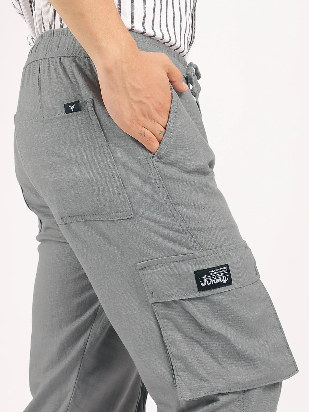 Desert Grey Linen Cargo
