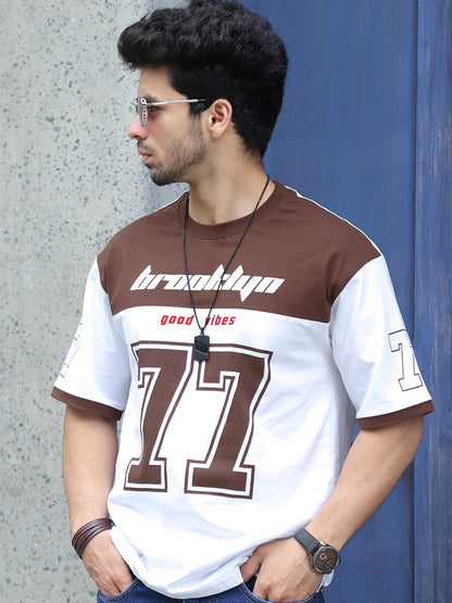 Bad Karma Mocha Brown Oversized Tee