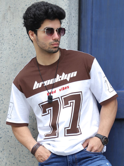 Bad Karma Mocha Brown Oversized Tee