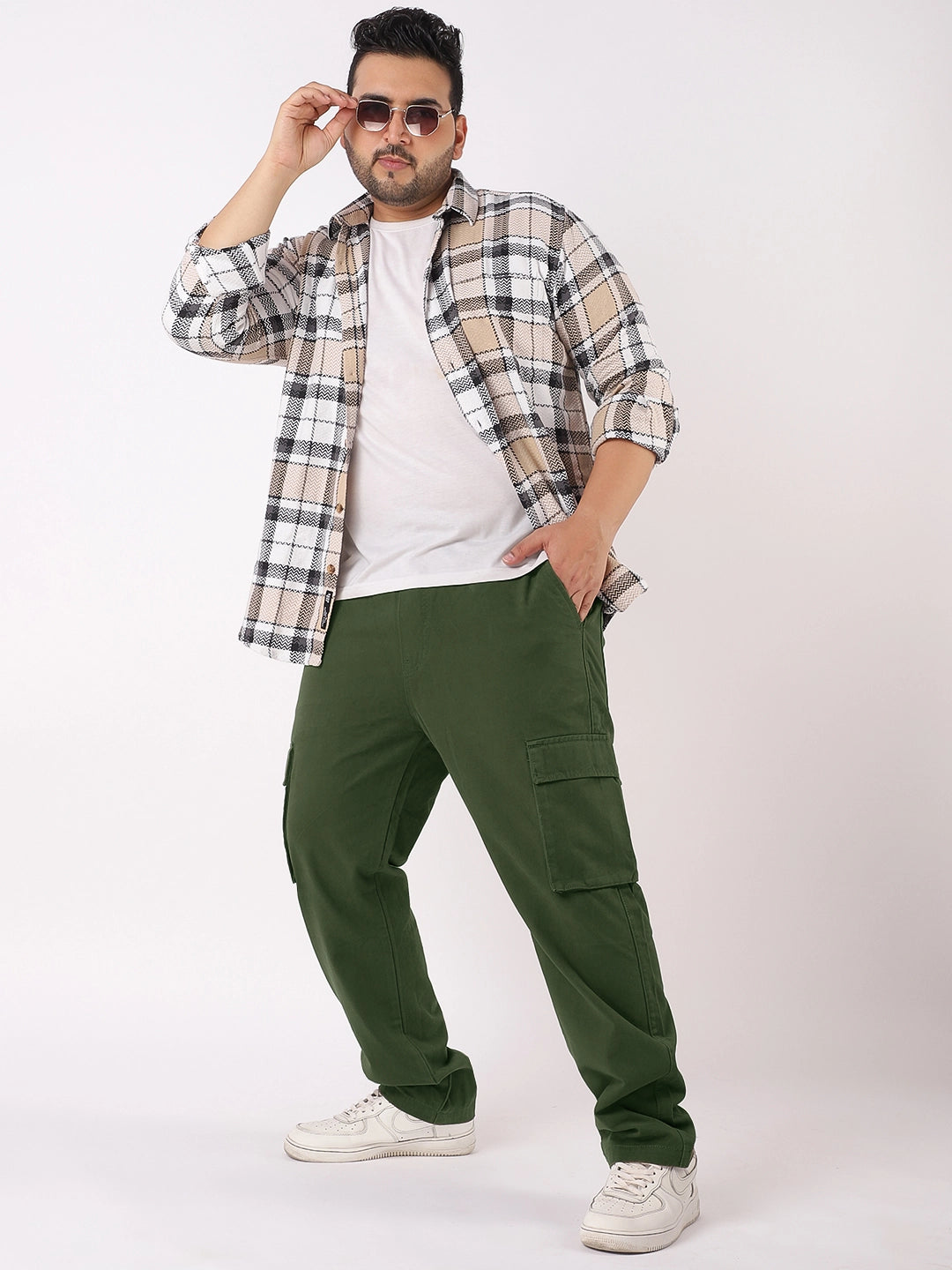 Grindel Green Plus Size Cargo