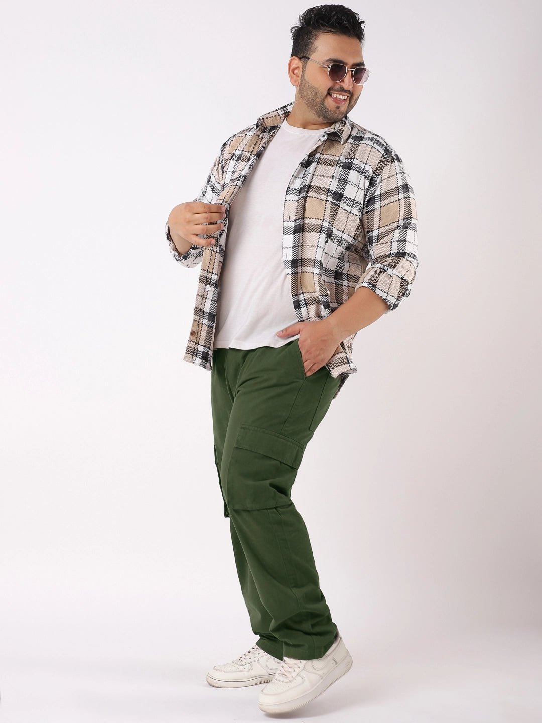 Grindel Green Plus Size Cargo