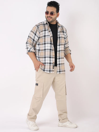 Grindel Beige Plus Size Cargo