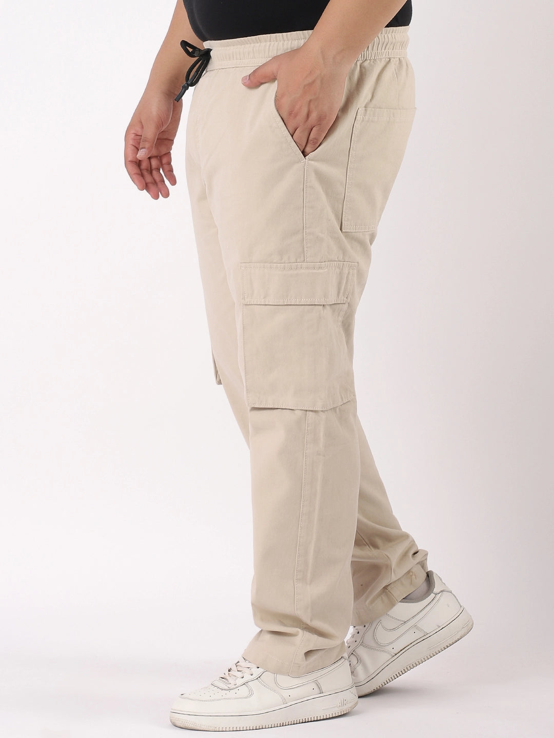 Grindel Beige Plus Size Cargo