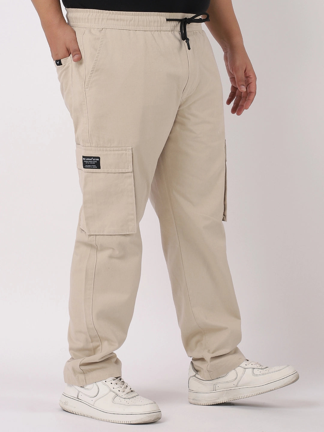 Grindel Beige Plus Size Cargo