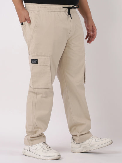 Grindel Beige Plus Size Cargo