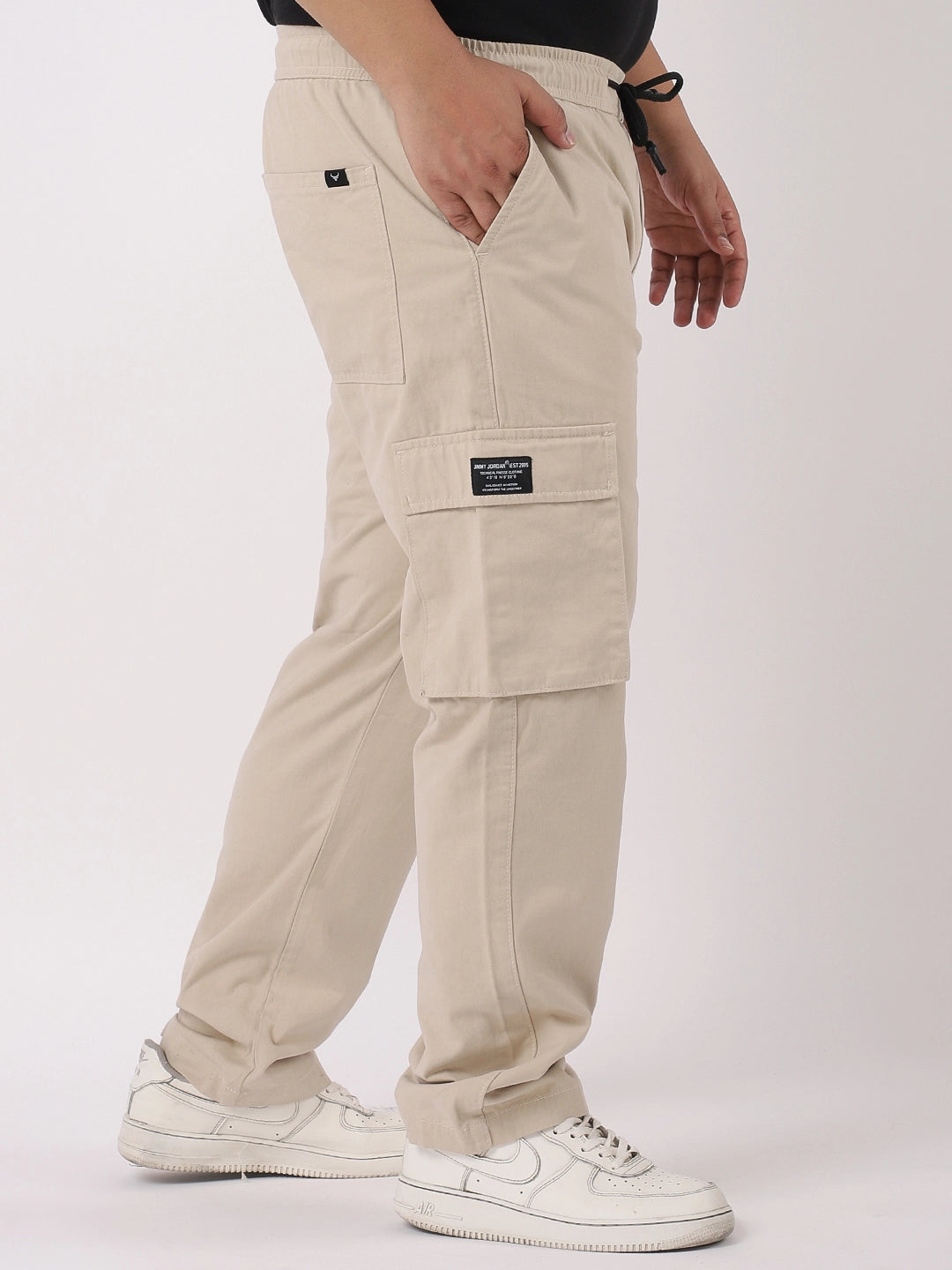 Grindel Beige Plus Size Cargo