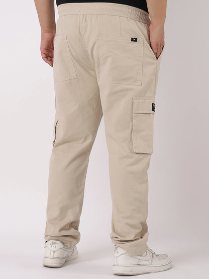 Grindel Beige Plus Size Cargo