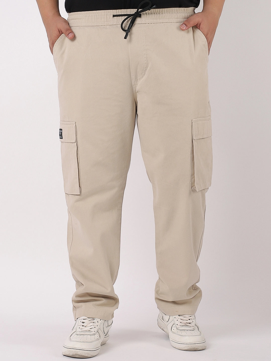 Grindel Beige Plus Size Cargo