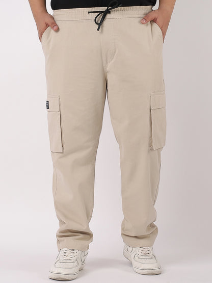 Grindel Beige Plus Size Cargo