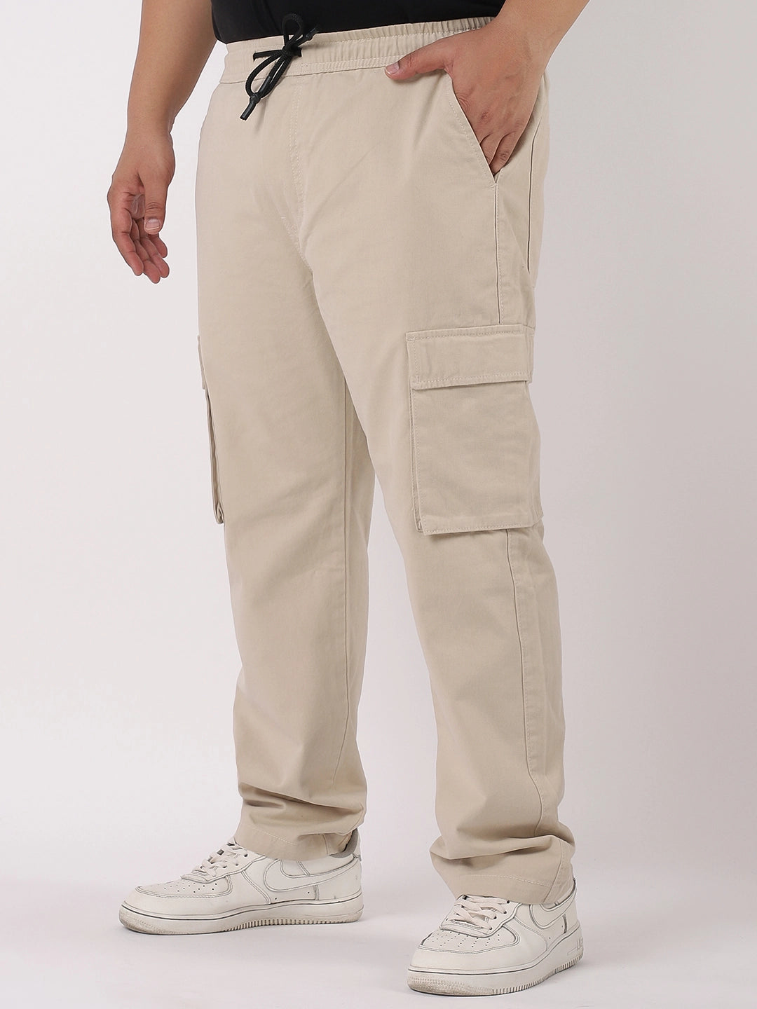 Grindel Beige Plus Size Cargo