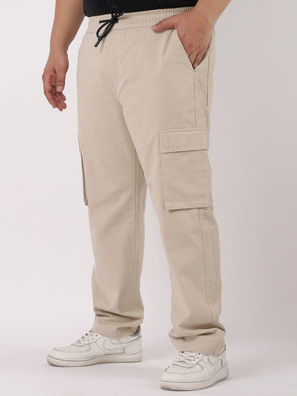 Grindel Beige Plus Size Cargo