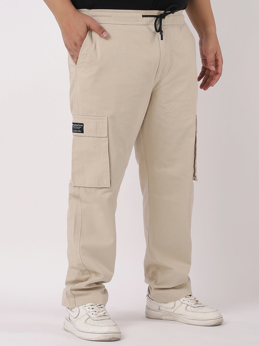 Grindel Beige Plus Size Cargo