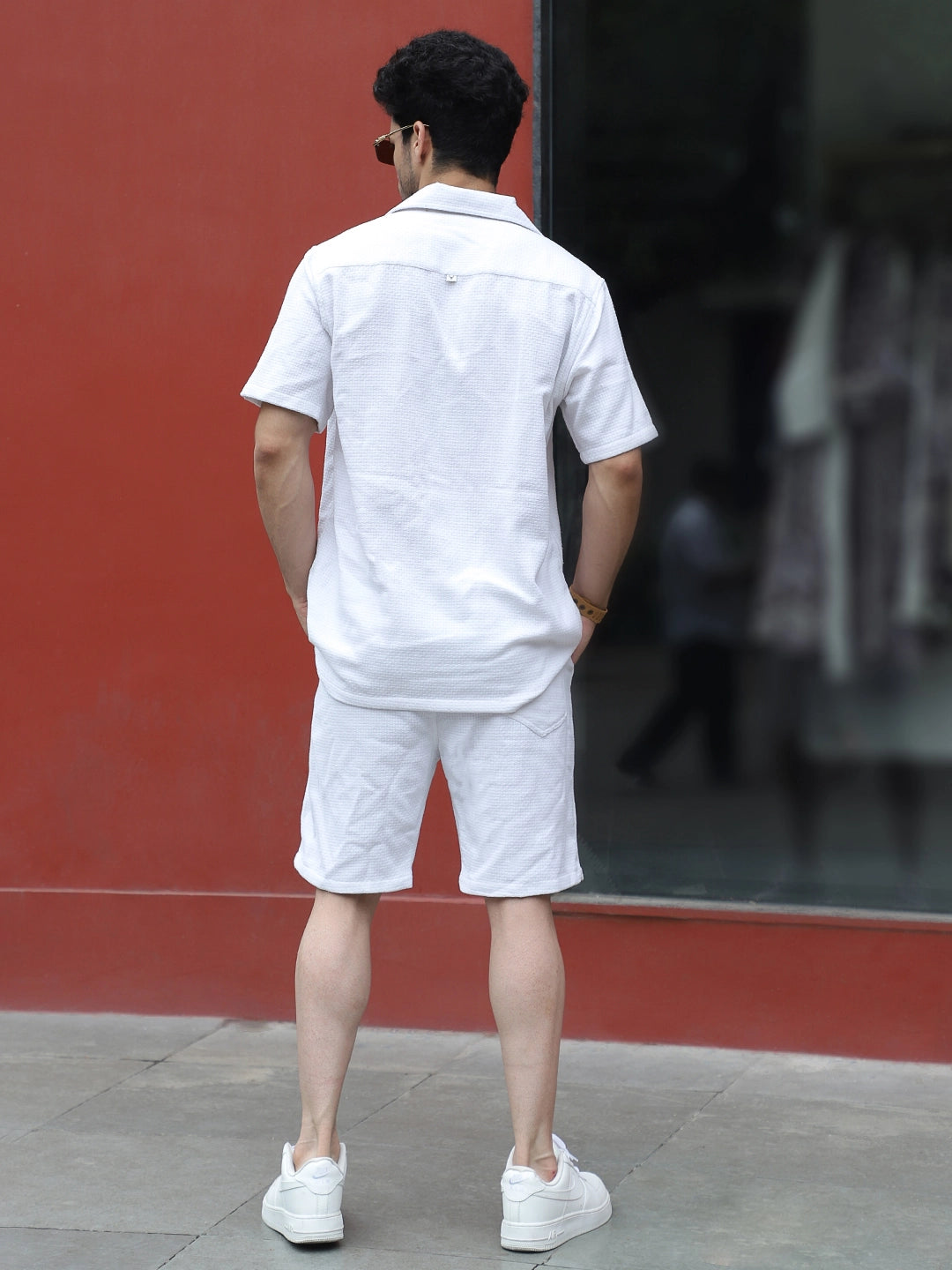 Minimalist Textured White Co-Ord Set