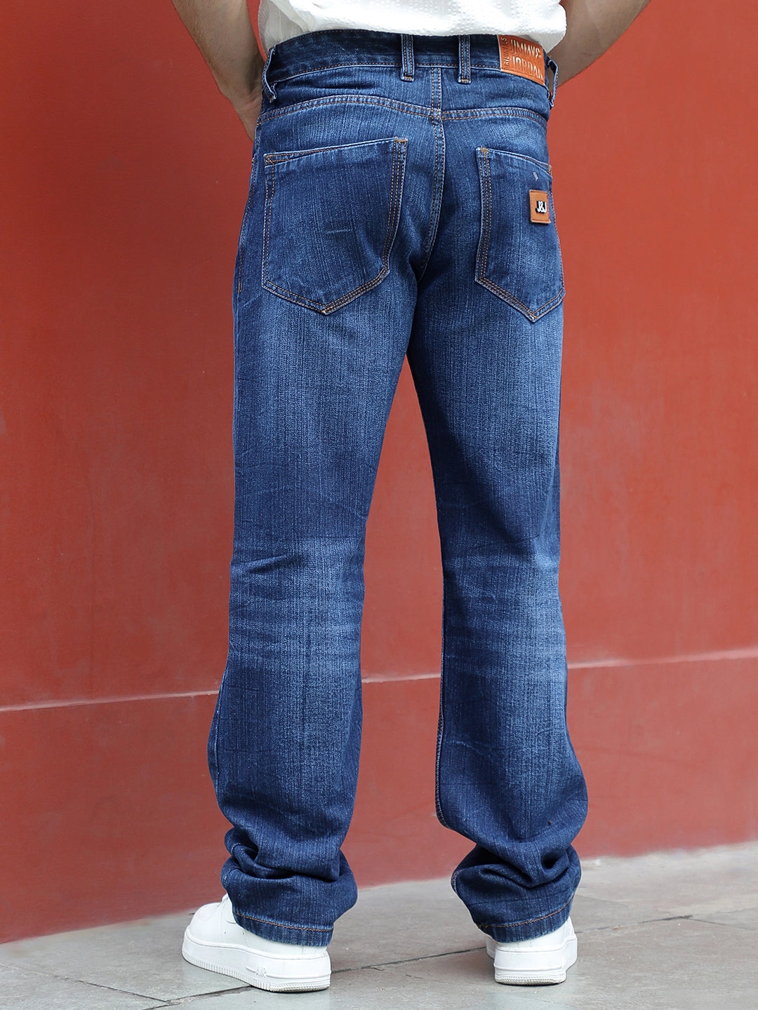 Oliver Dark Cobalt Blue Denim Straight Fit Jeans