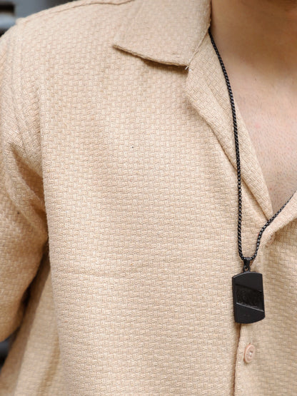 Minimalist Textured Beige Co-Ord Set
