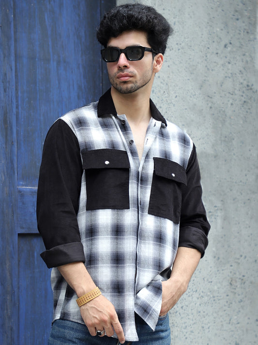 Sovereign Black Cotrise Shirt with Check