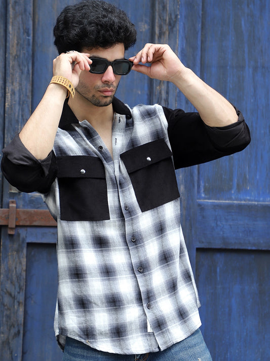 Sovereign Black Cotrise Shirt with Check