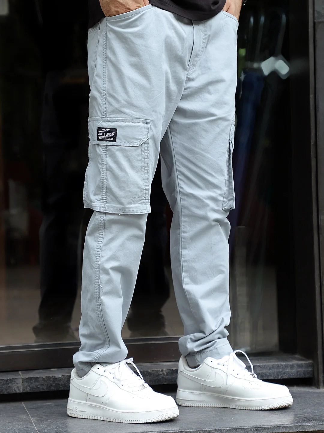 Tarnor Sky Blue Cotton Cargo