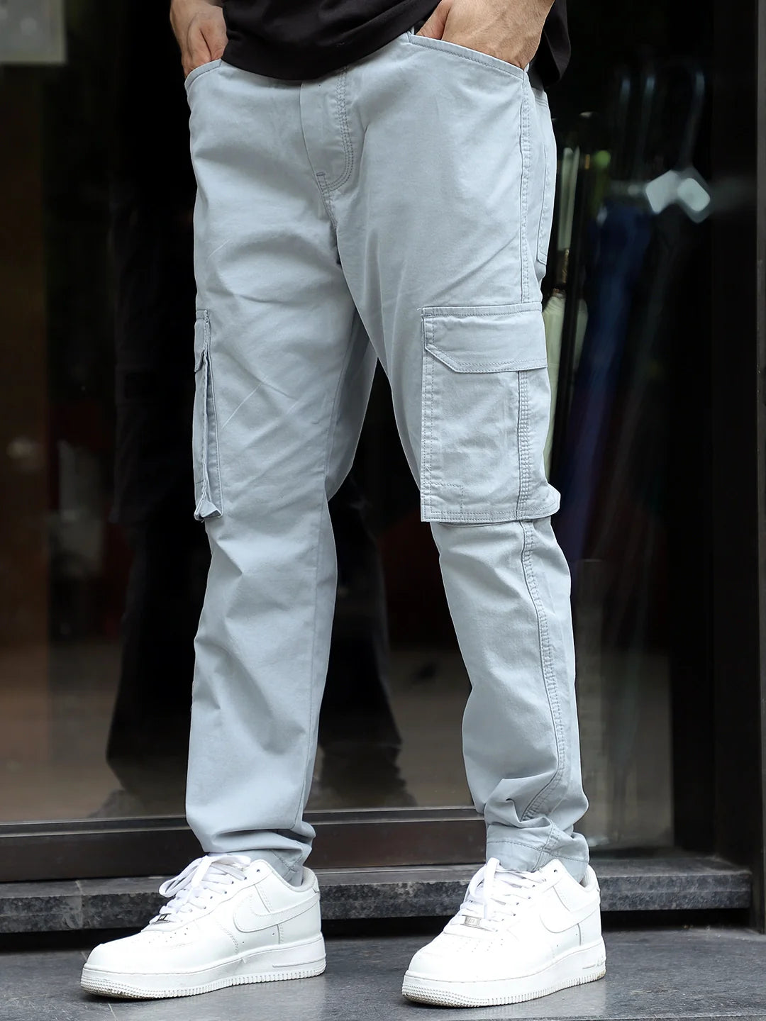 Tarnor Sky Blue Cotton Cargo