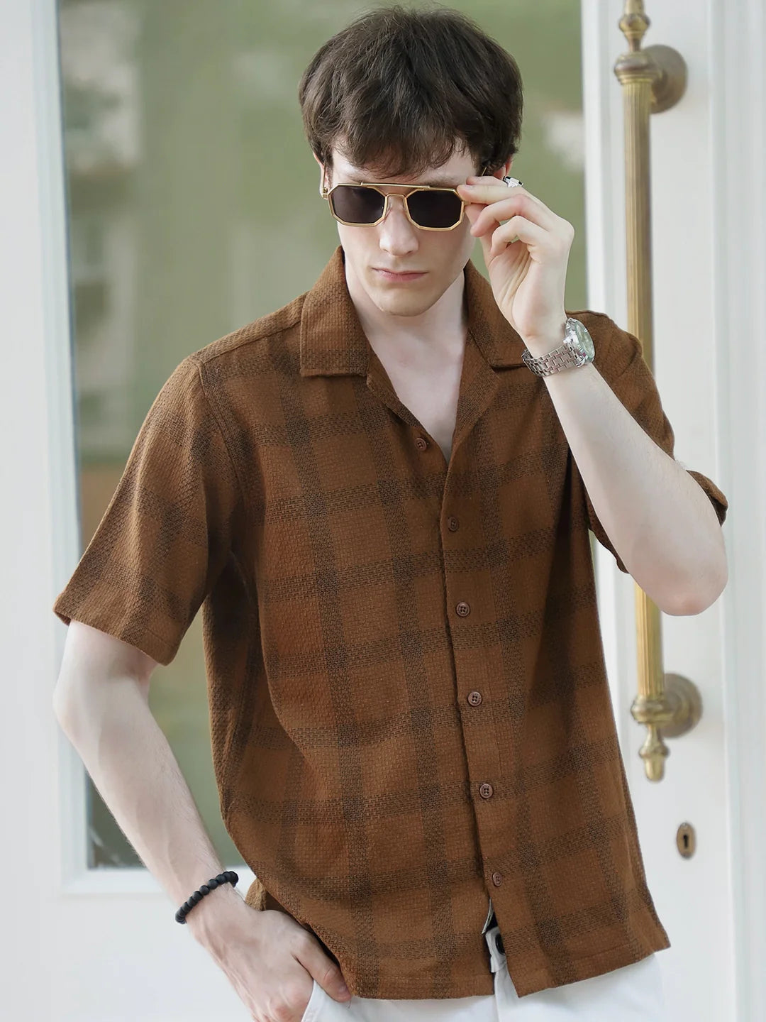 Sunbound Brown Check Shirt