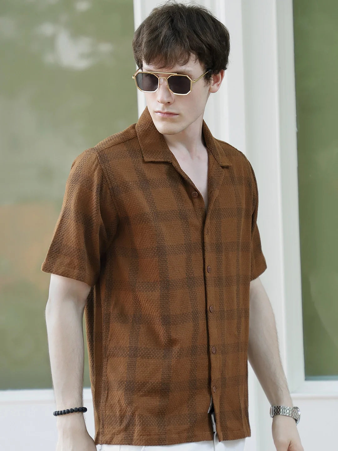 Sunbound Brown Check Shirt