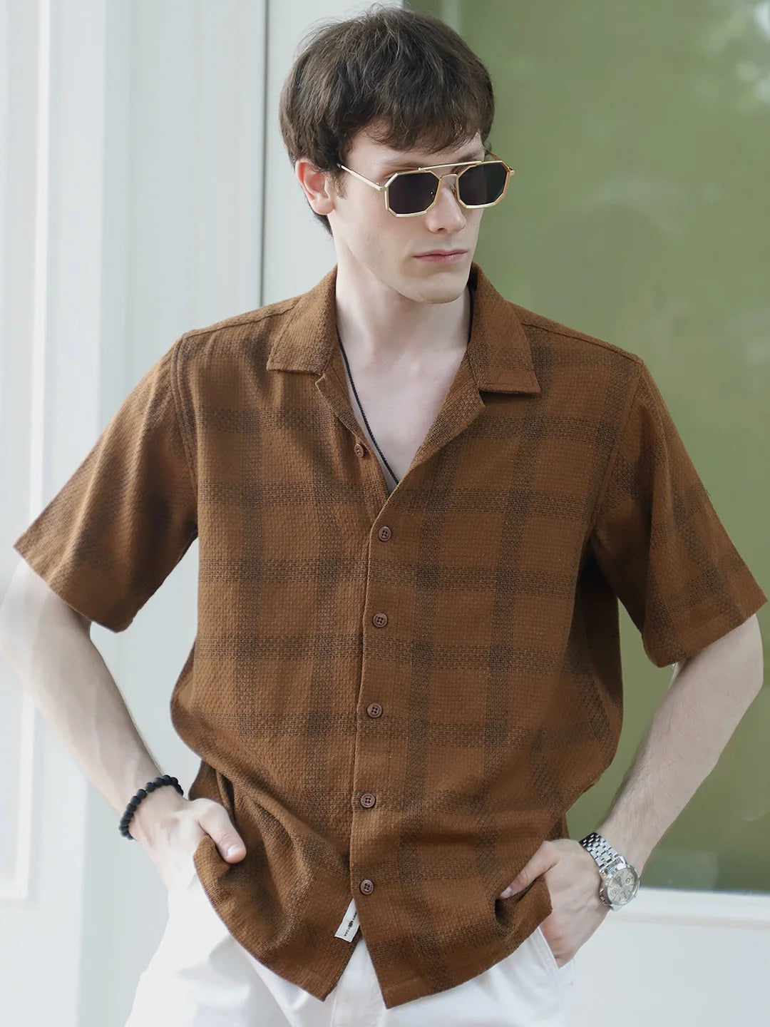 Sunbound Brown Check Shirt