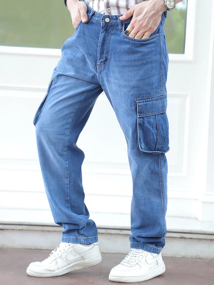 Driftwood Ocean Blue Denim Cargo