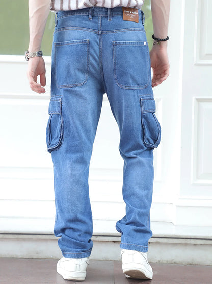 Driftwood Ocean Blue Denim Cargo