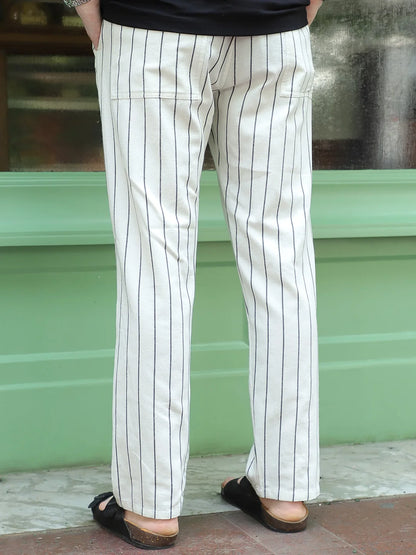 Oatmark Off White Stripe Trouser