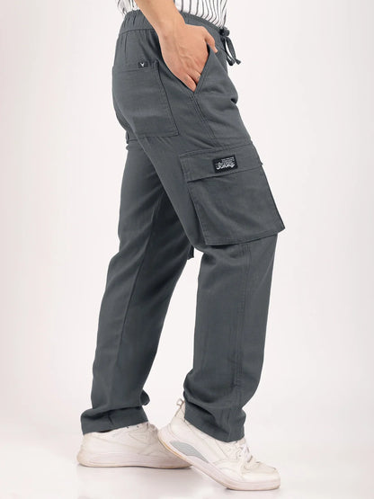 Desert Dark Grey Linen Cargo
