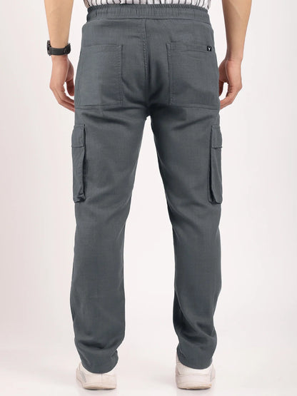 Desert Dark Grey Linen Cargo
