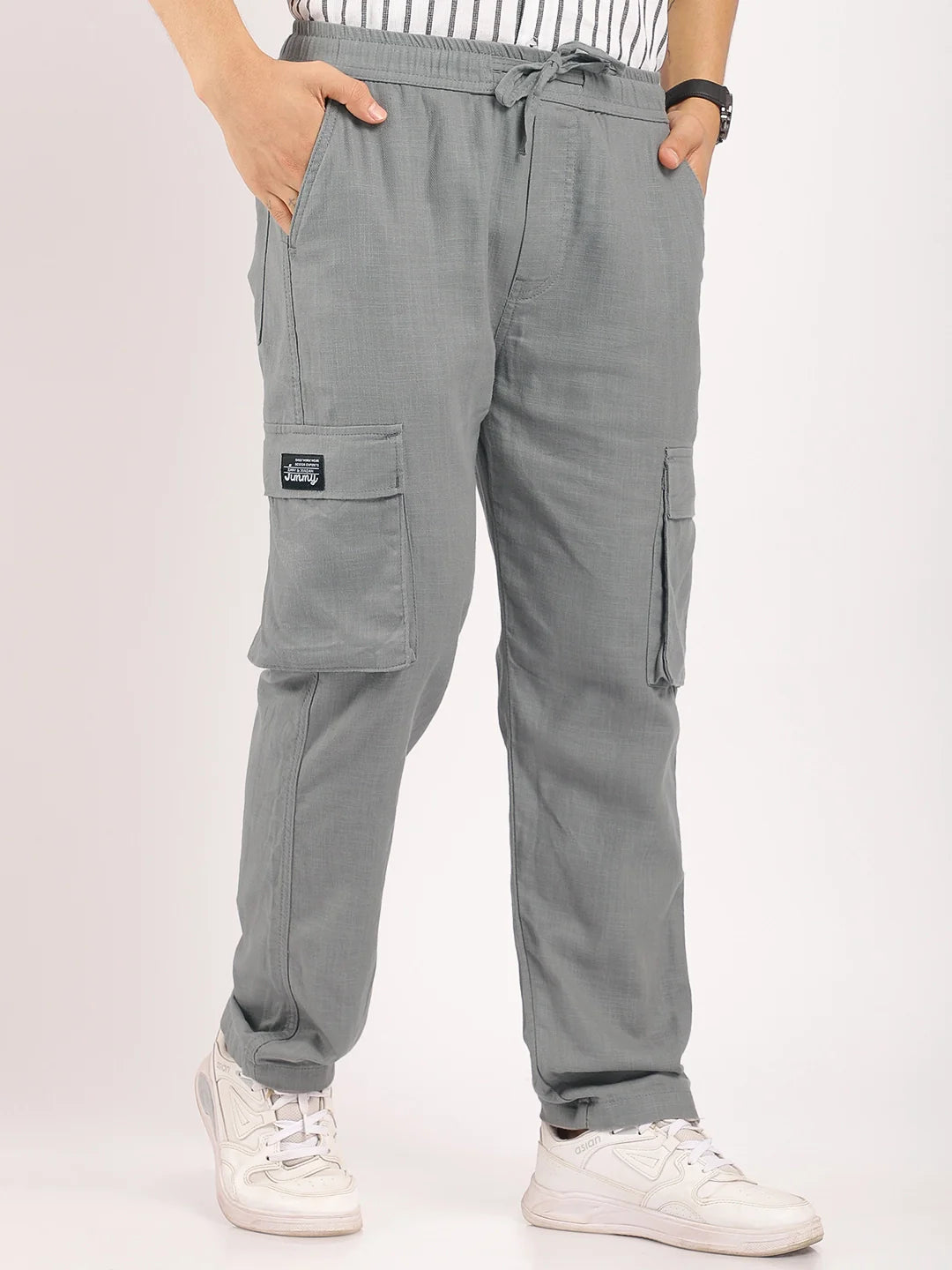 Desert Grey Linen Cargo