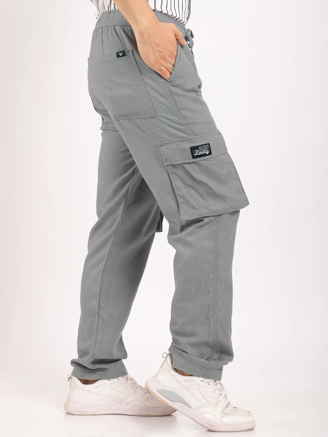Desert Grey Linen Cargo