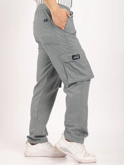 Desert Grey Linen Cargo