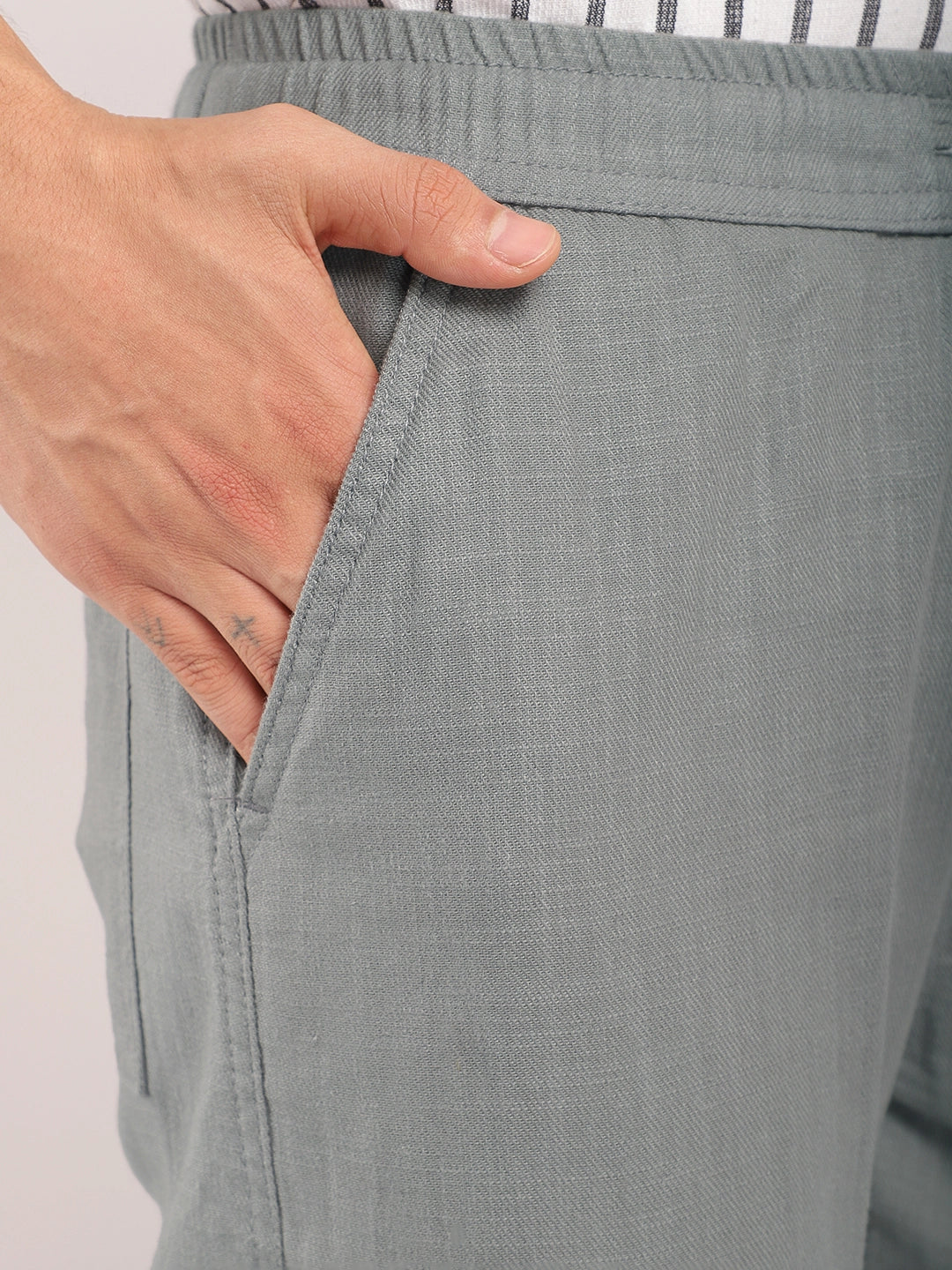 Desert Grey Linen Cargo