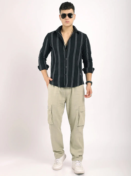 Desert Light Olive Linen Cargo
