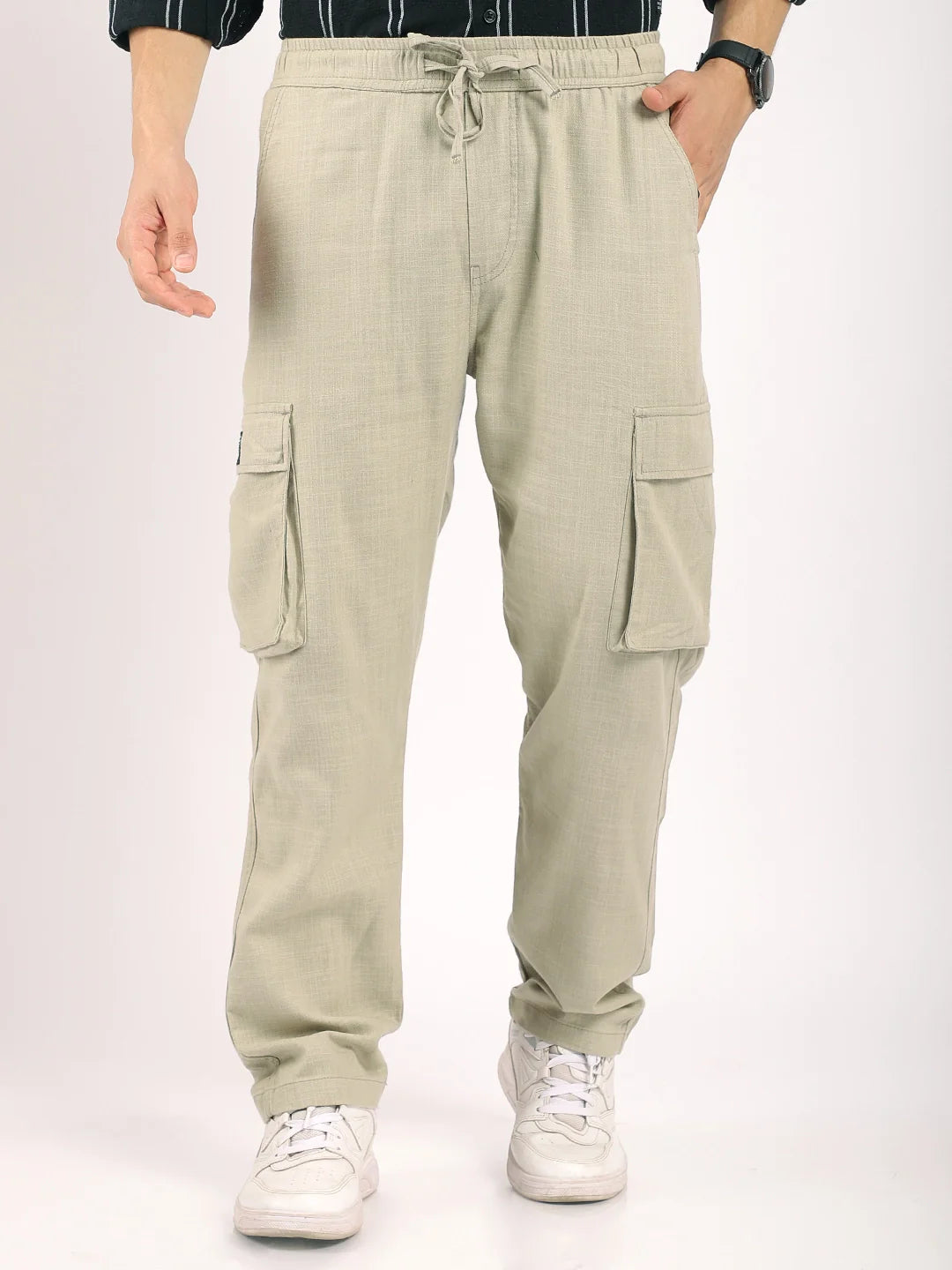 Desert Light Olive Linen Cargo