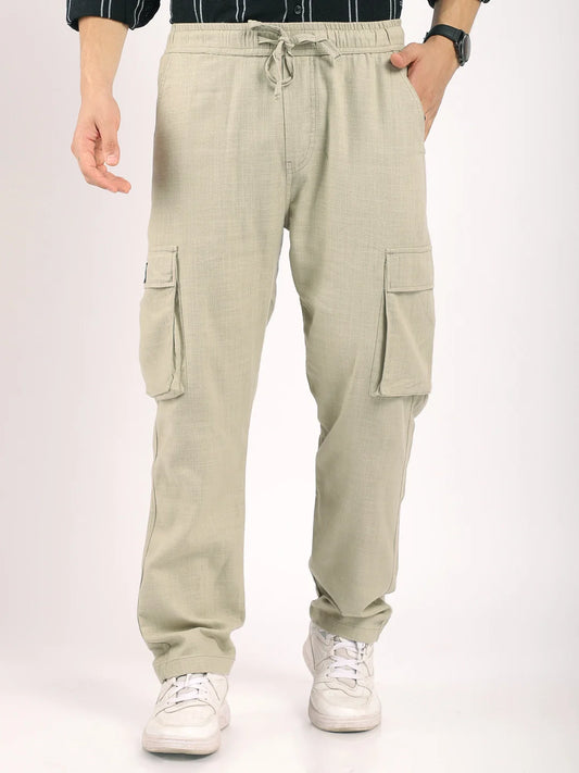 Desert Light Olive Linen Cargo