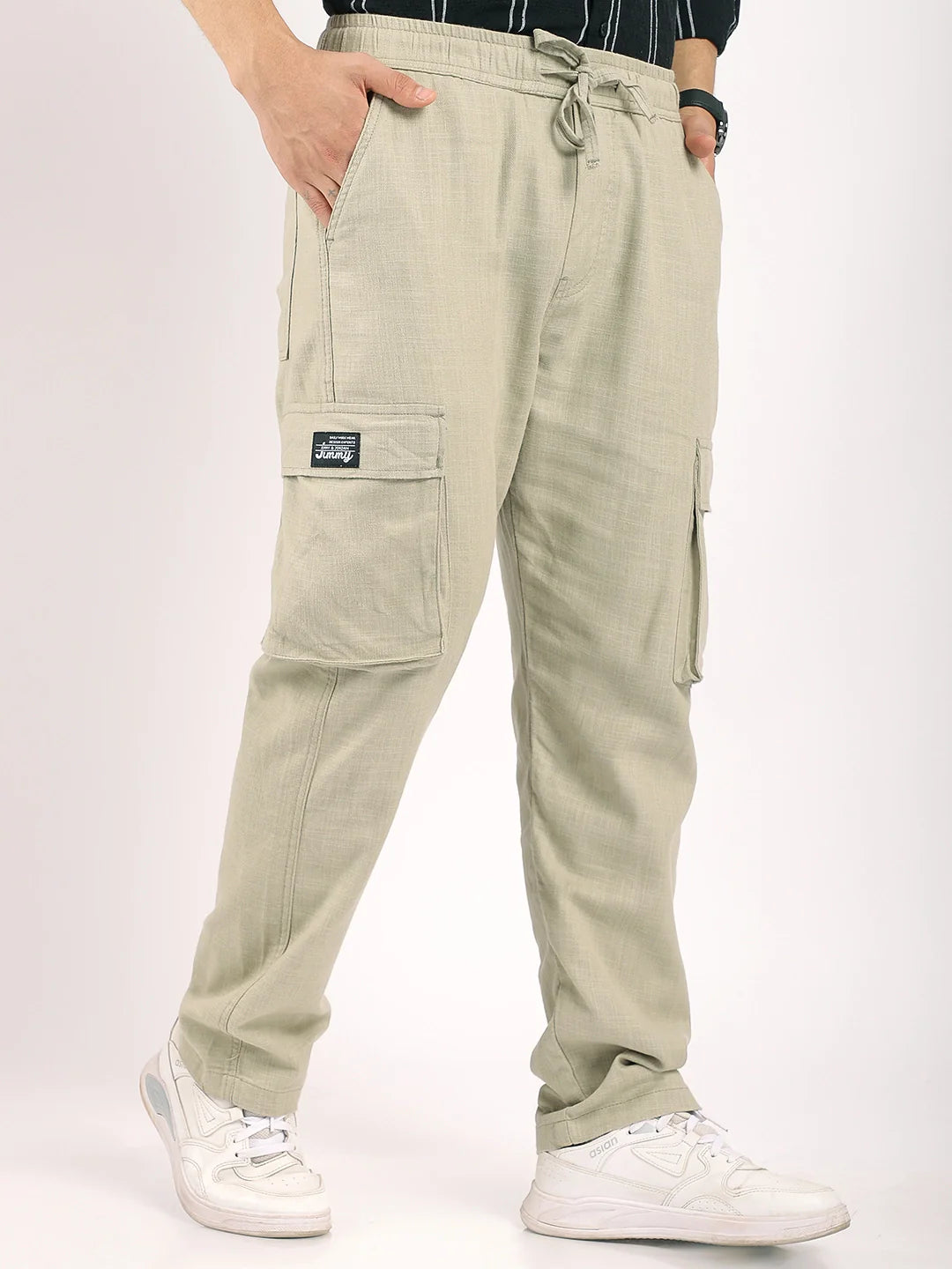 Desert Light Olive Linen Cargo
