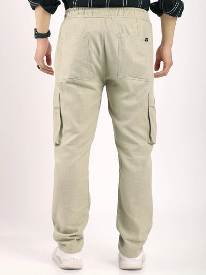 Desert Light Olive Linen Cargo