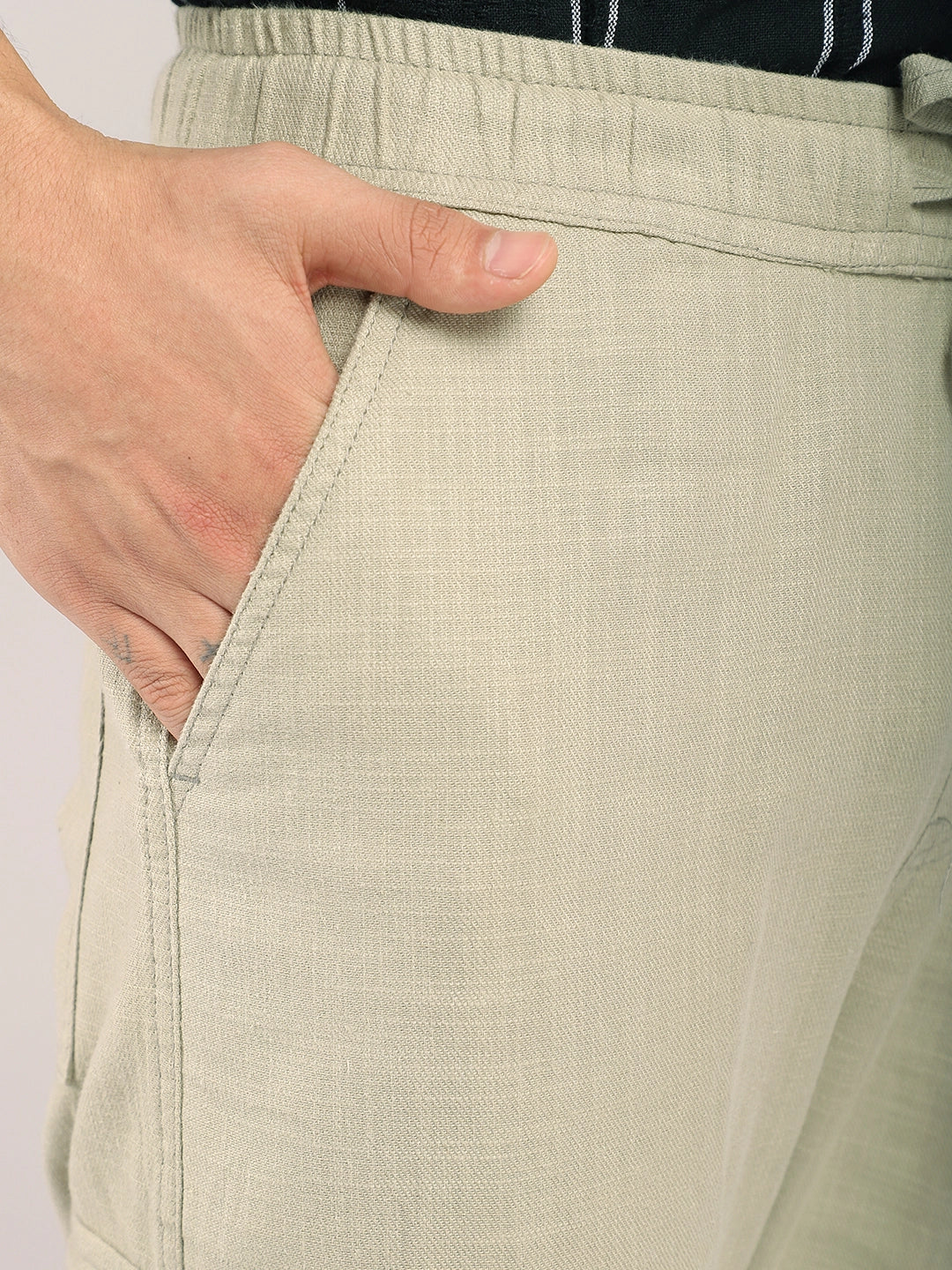 Desert Light Olive Linen Cargo