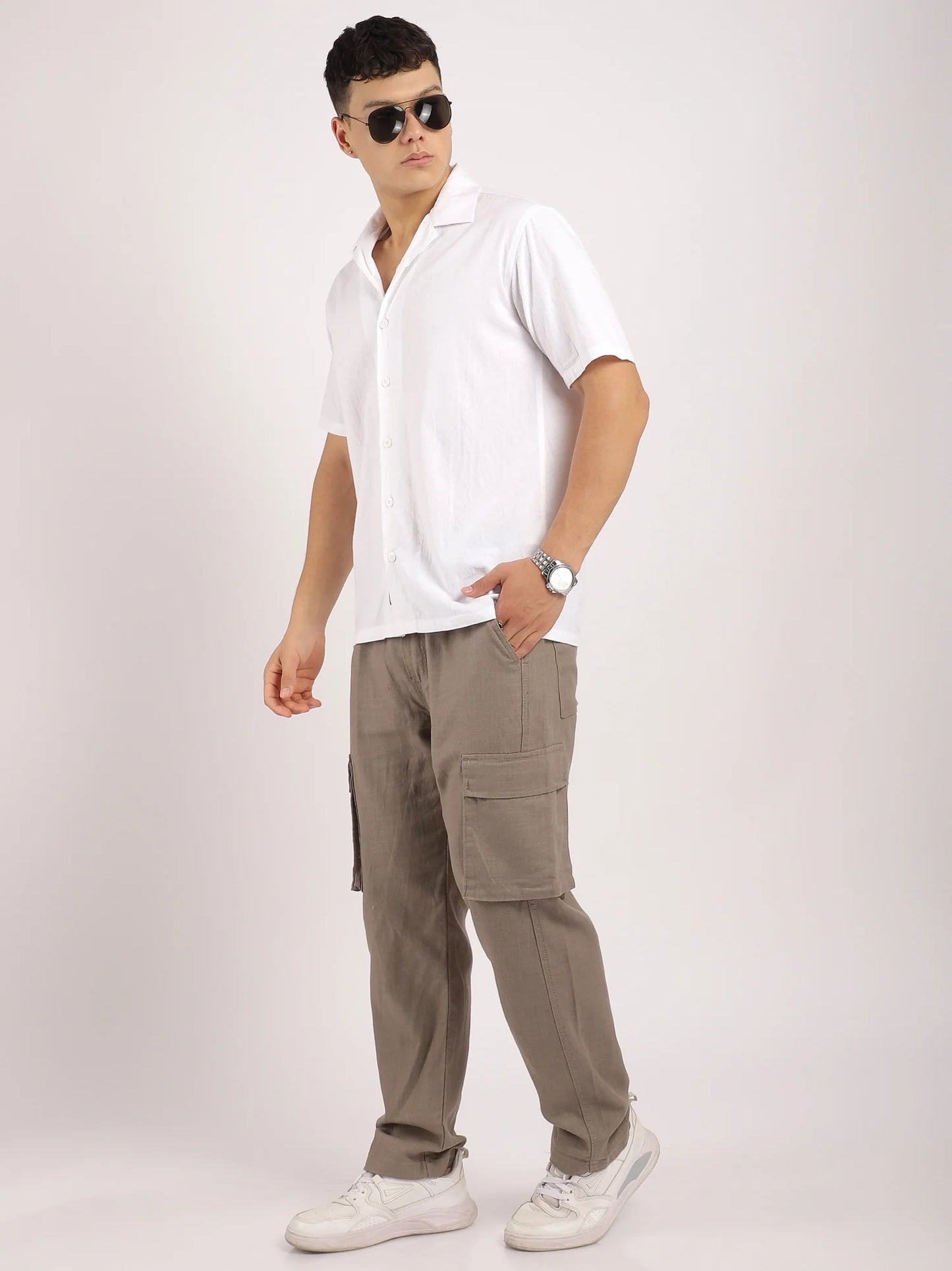 Cereal Killer White Half Sleeve Plain Shirt