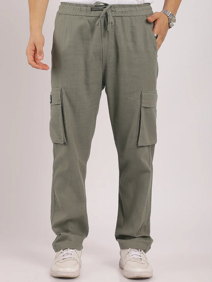 Desert Light Steel Grey Linen Cargo