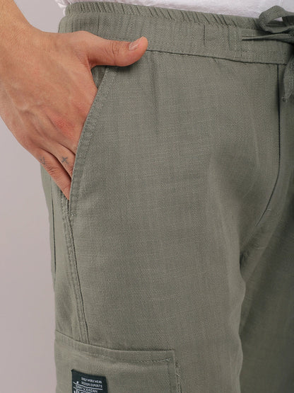 Desert Light Steel Grey Linen Cargo